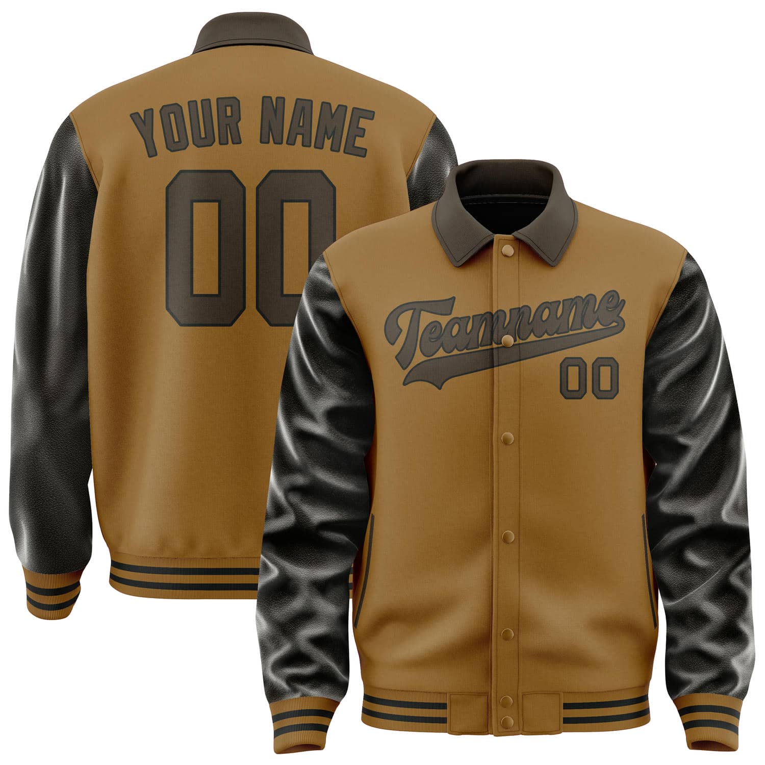 Veste kaki marron personnalisée