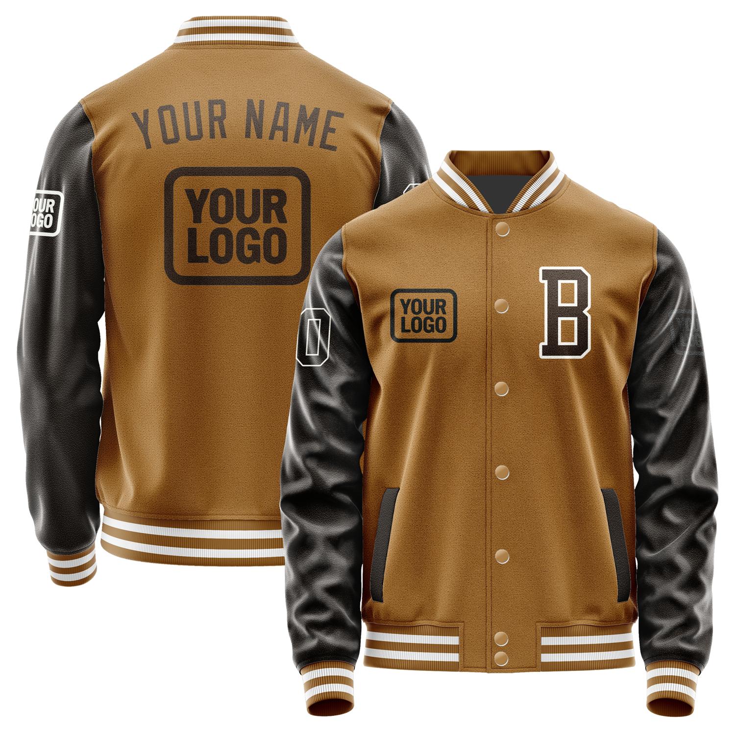 Custom Khaki Brown Jacket JA222201221818010118