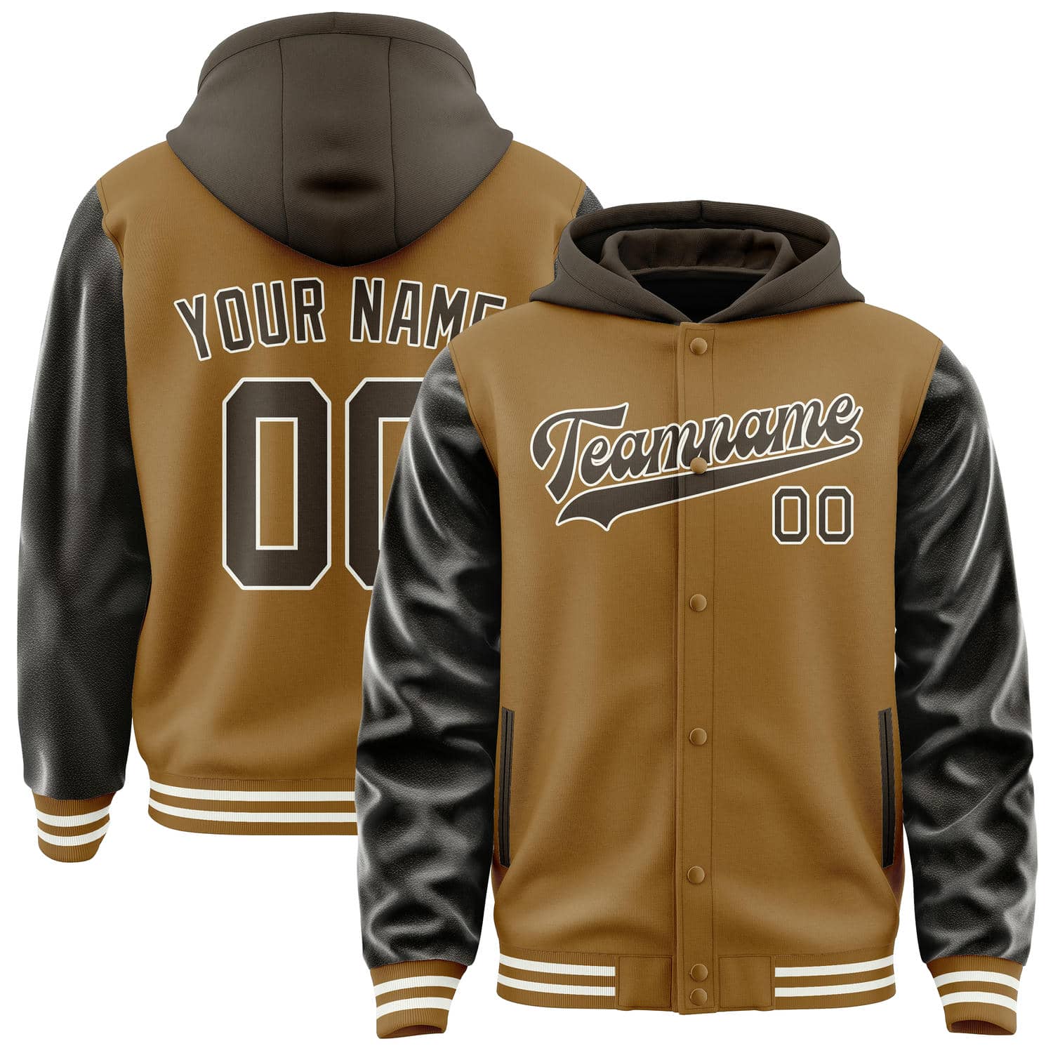 Veste kaki marron personnalisée