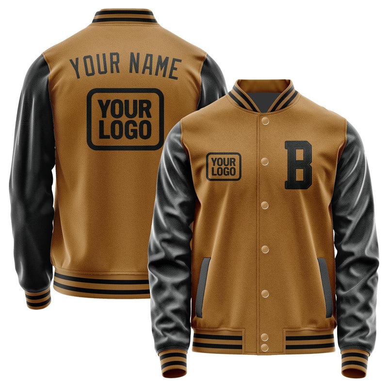 Custom Khaki Black Jacket JA222217221717171717