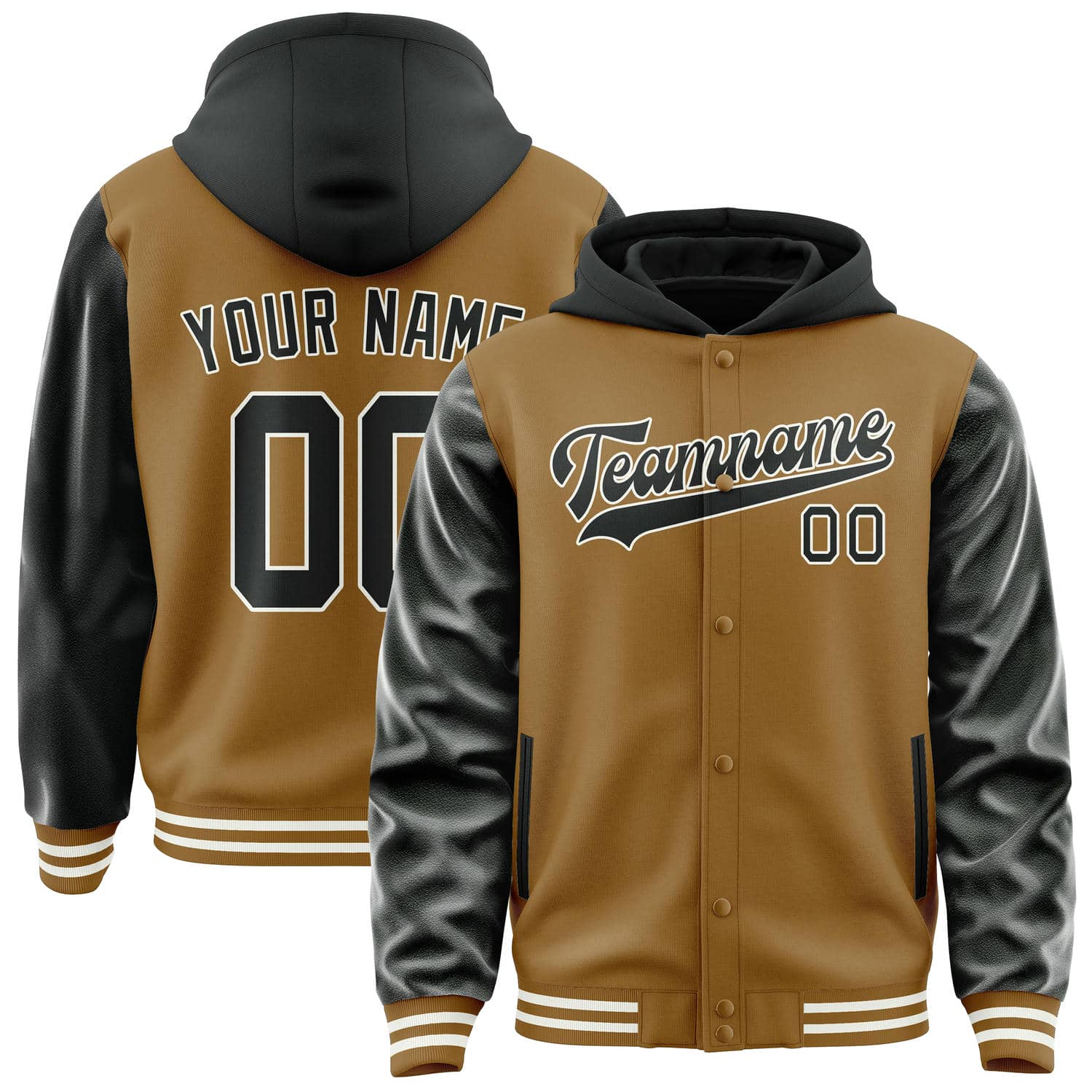 Veste kaki noire personnalisée