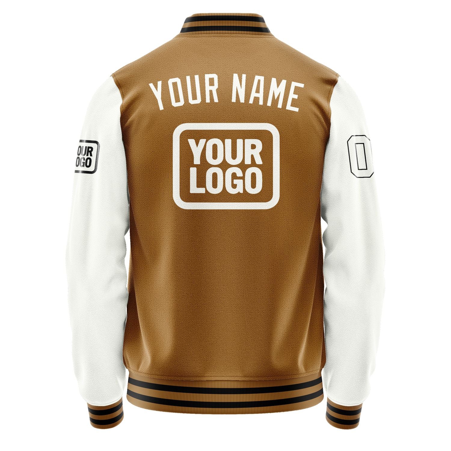 Custom Khaki White Jacket JA222218221717181817