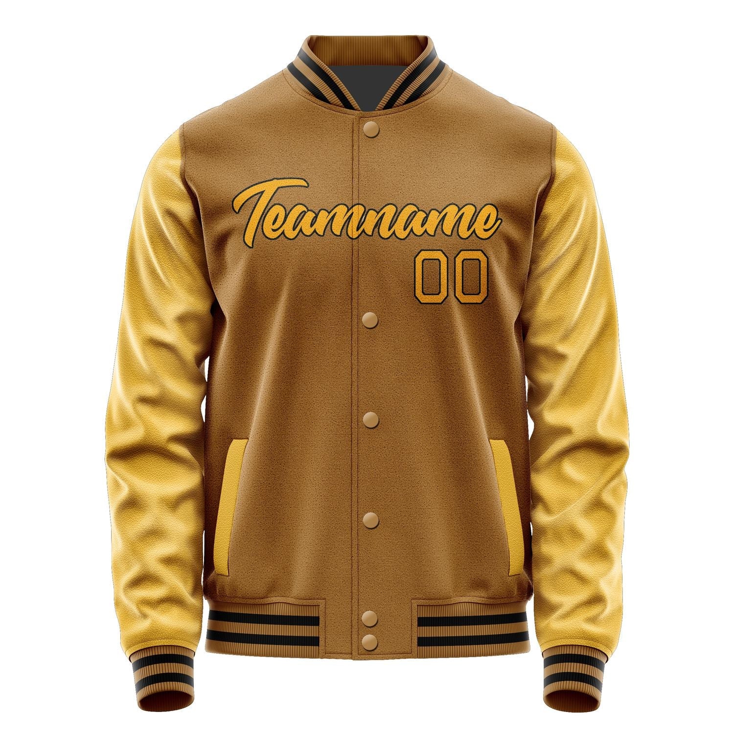 Custom Khaki Yellow Jacket JA2222192217B21719