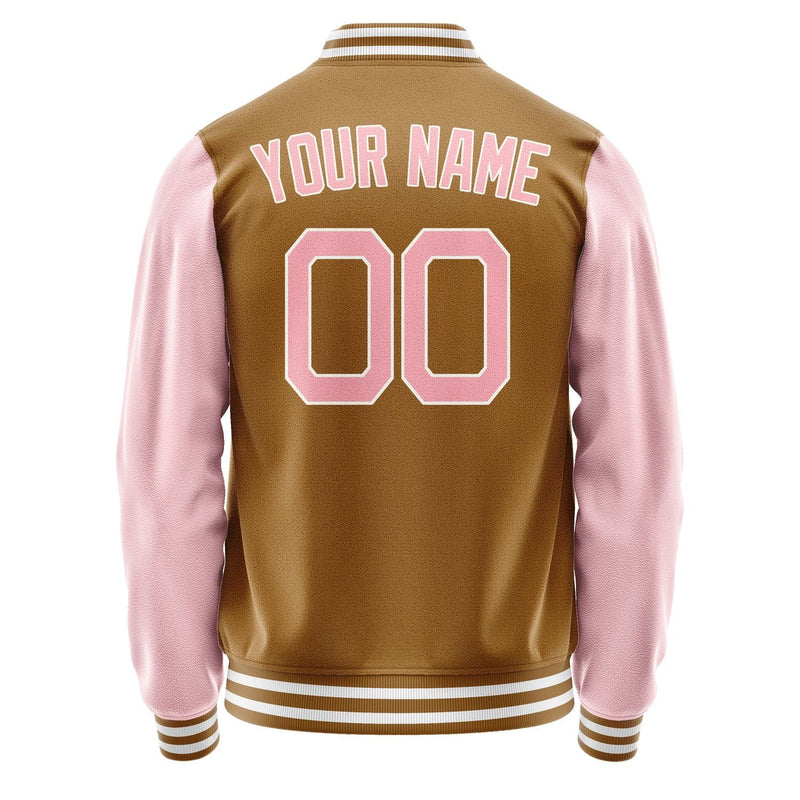 Custom Khaki Light Pink Jacket JA2222212218B21821