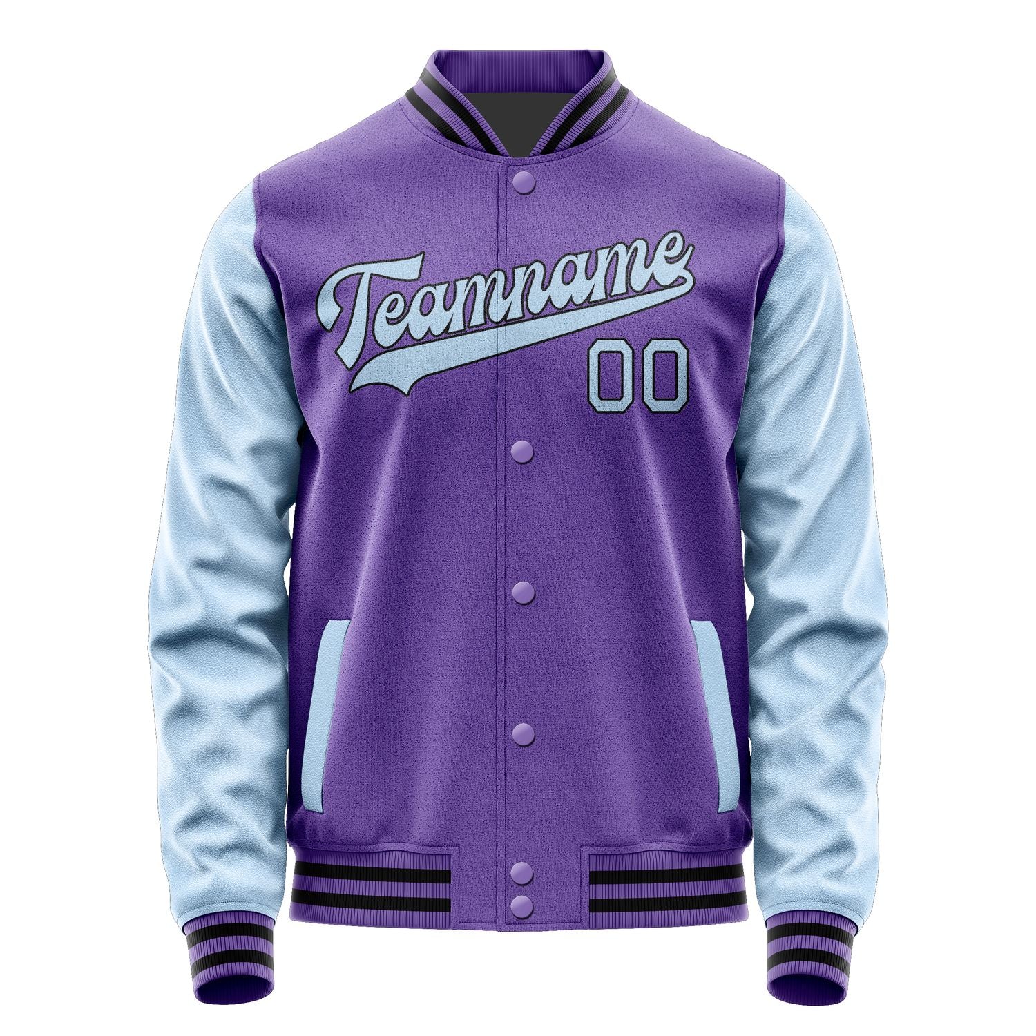 Custom Light Purple Light Blue Jacket JA2323082317B31708