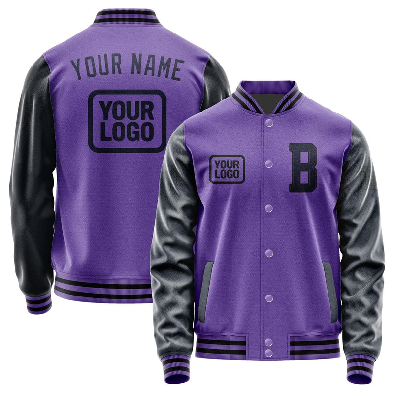 Custom Light Purple Navy Jacket JA232311231717111117
