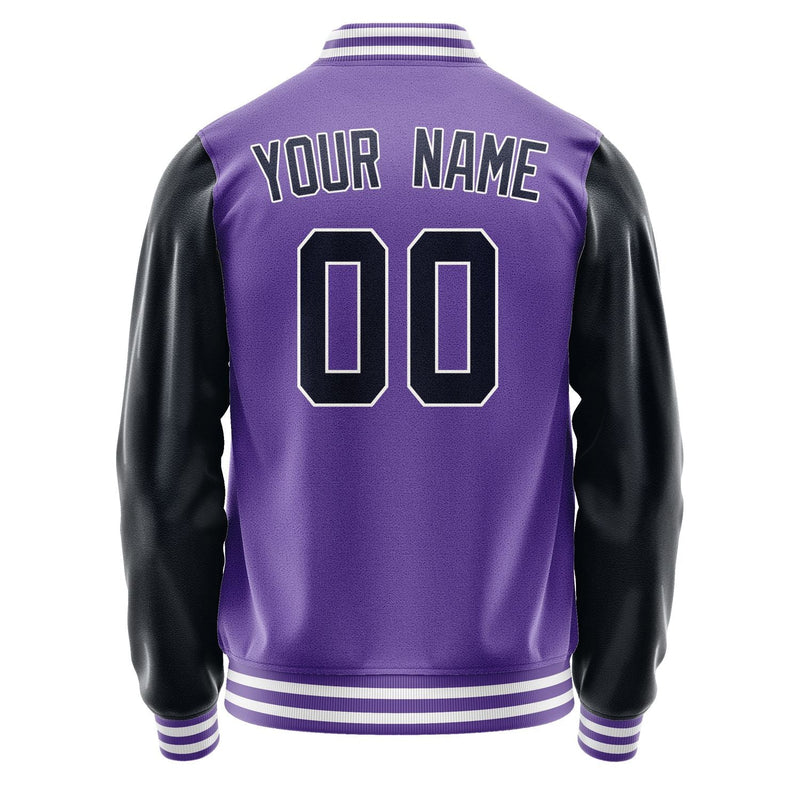 Custom Light Purple Navy Jacket JA2323112318B31811