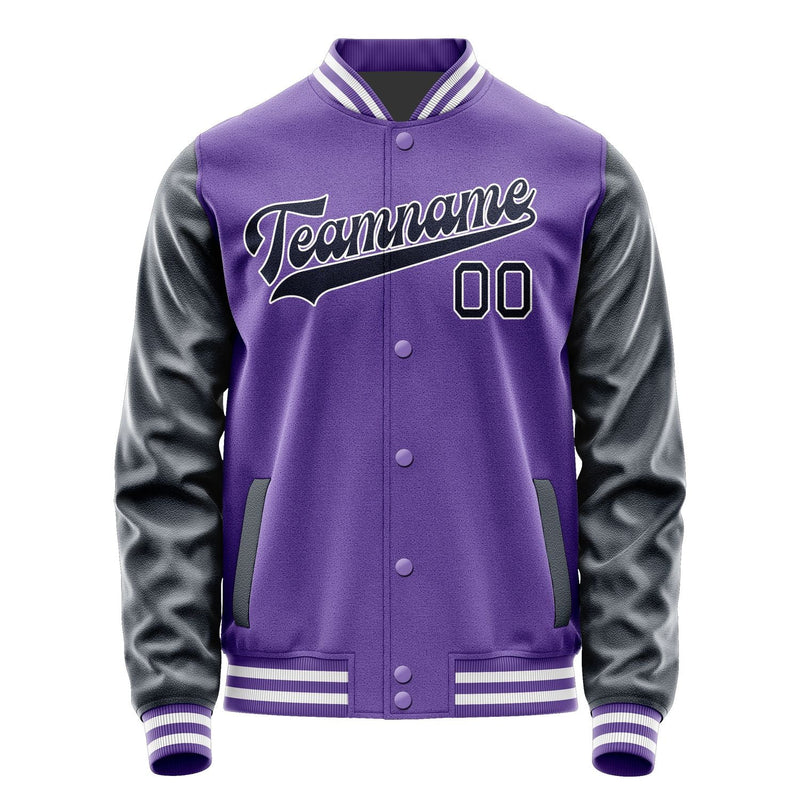 Custom Light Purple Navy Jacket JA2323112318B31811