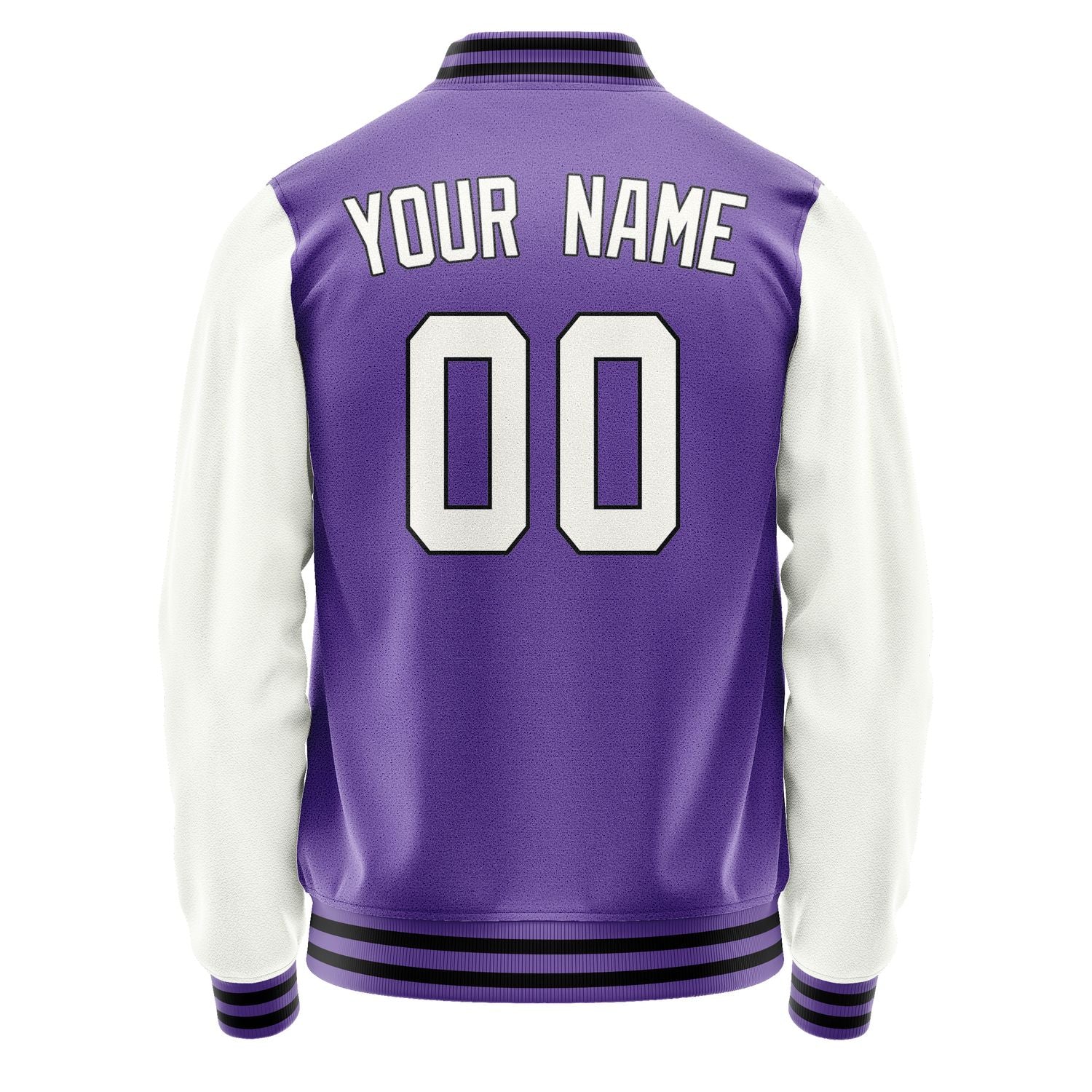 Custom Light Purple White Jacket JA2323182317B31718