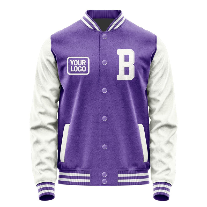 Custom Light Purple White Jacket JA232318231818181818