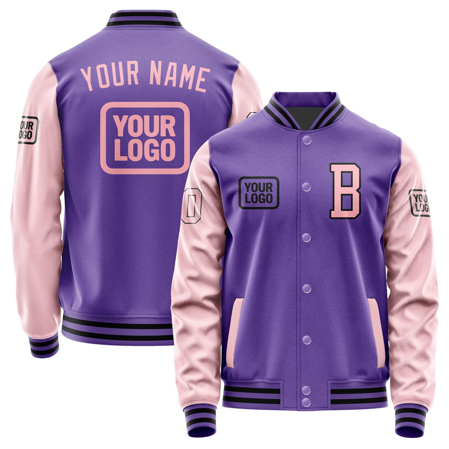 Custom Light Purple Light Pink Jacket JA232321231717212117