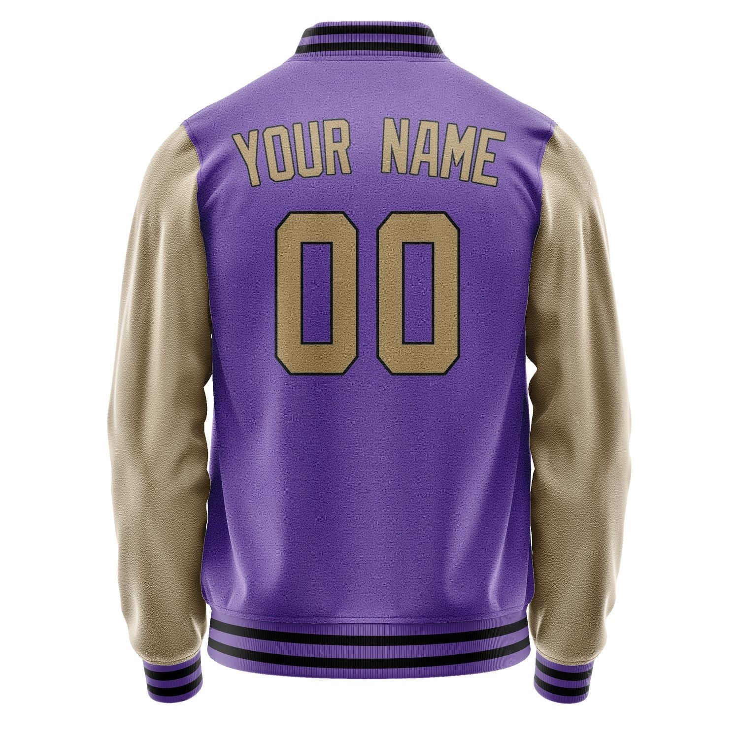 Custom Light Purple Light Khaki Jacket JA2323252317B31725