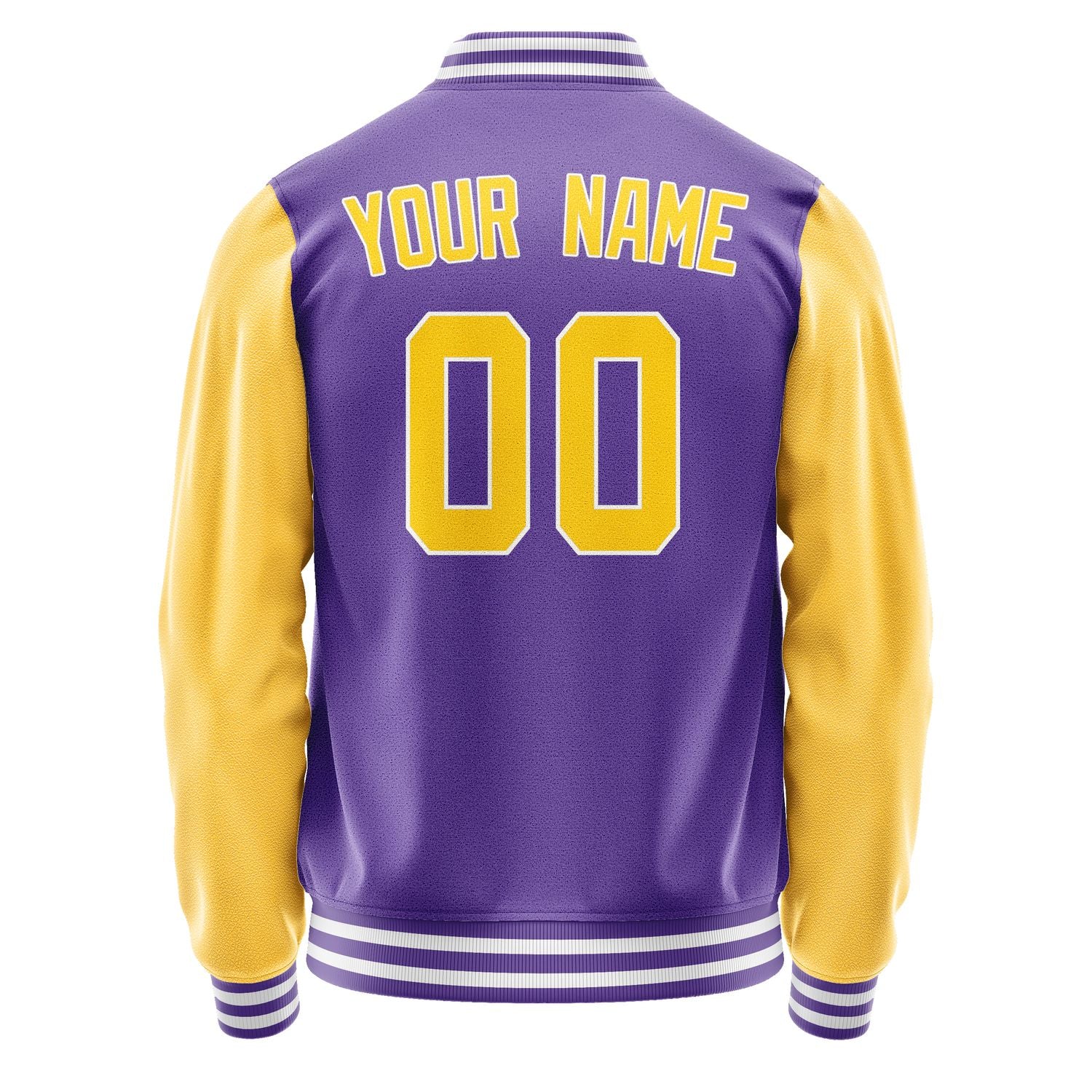Custom Light Purple Gold Jacket JA2323302318B31830