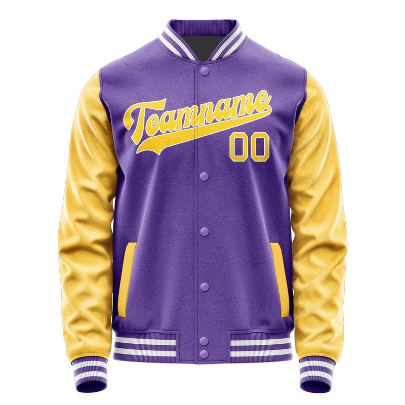 Custom Light Purple Gold Jacket JA2323302318B31830