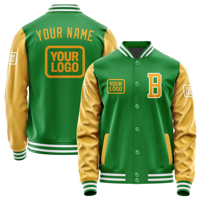 Custom Emerald Green Yellow Jacket JA242419241818191918