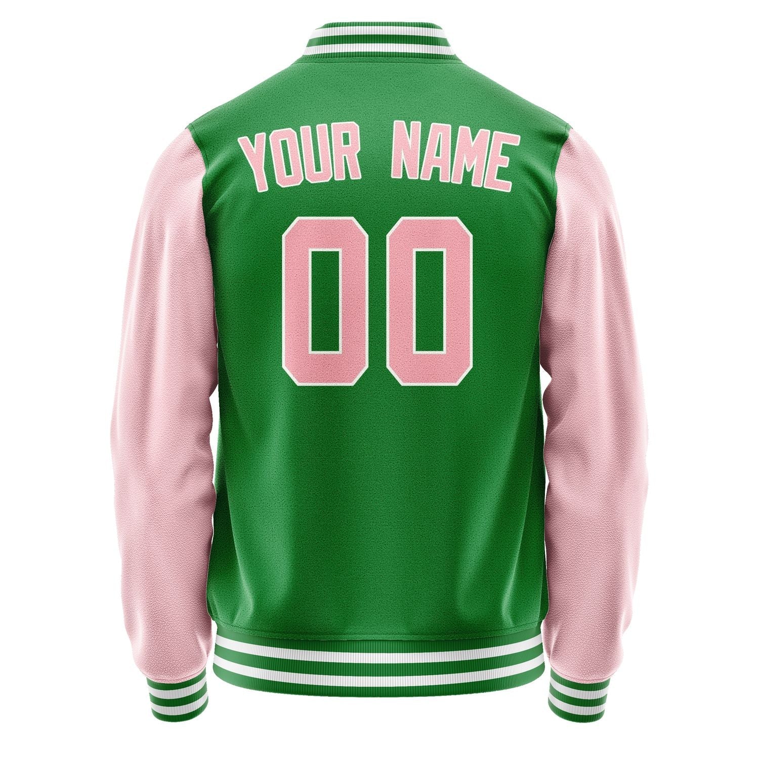 Custom Emerald Green Light Pink Jacket JA2424212418B31821