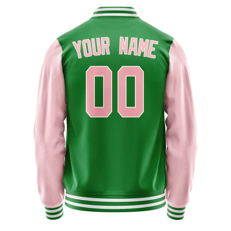 Custom Emerald Green Light Pink Jacket JA2424212418B31821