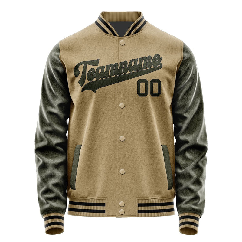 Custom Light Khaki Olive Jacket JA2525022517B31702