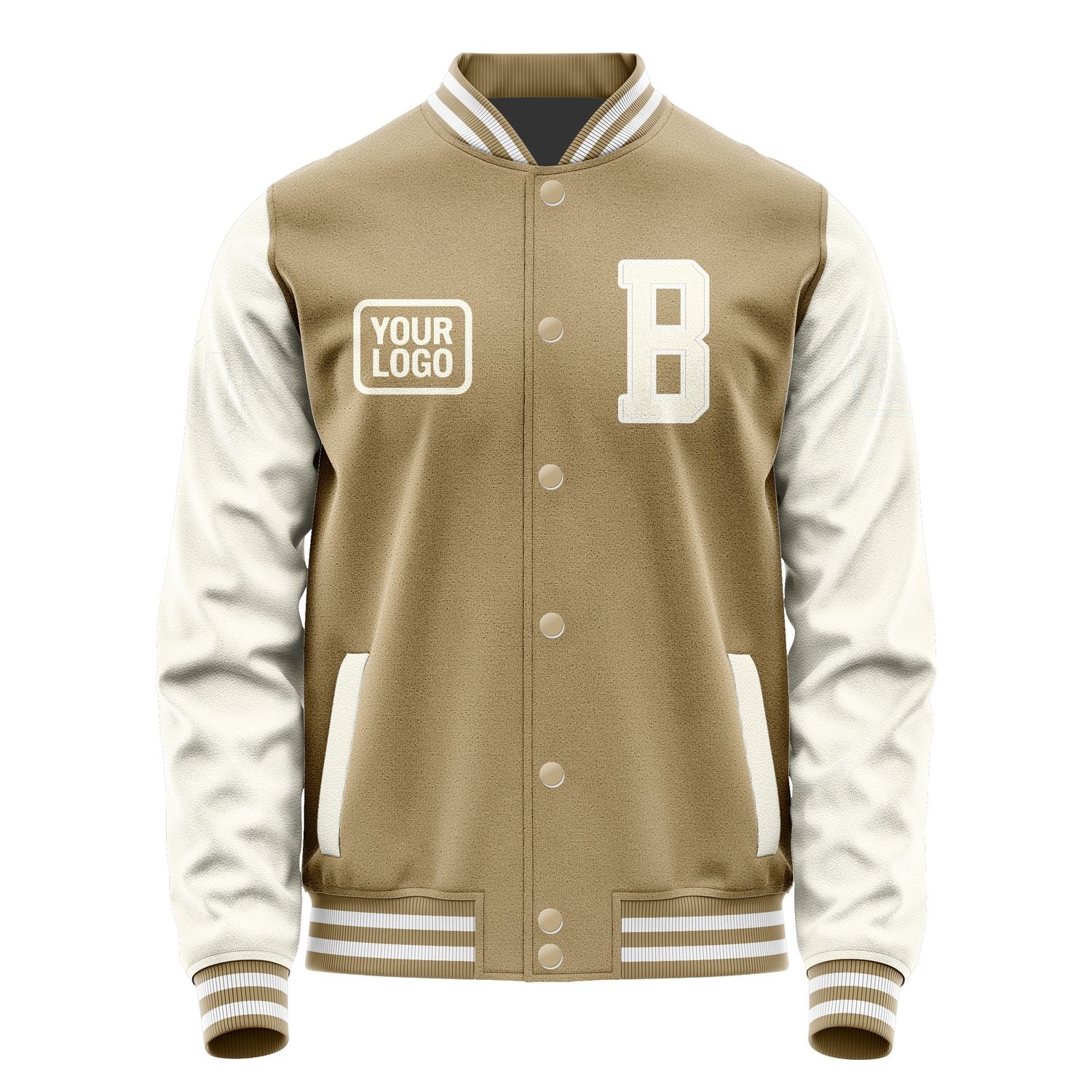Custom Light Khaki Cream Jacket JA252503251818030318