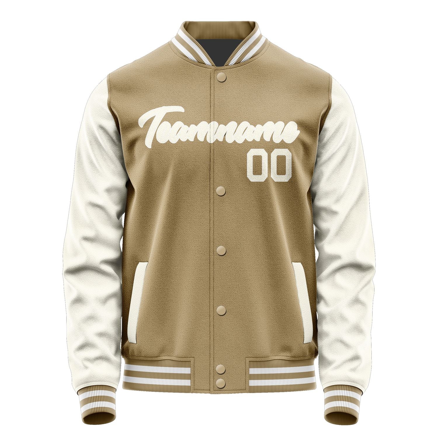 Custom Light Khaki Cream Jacket JA2525032518B21803