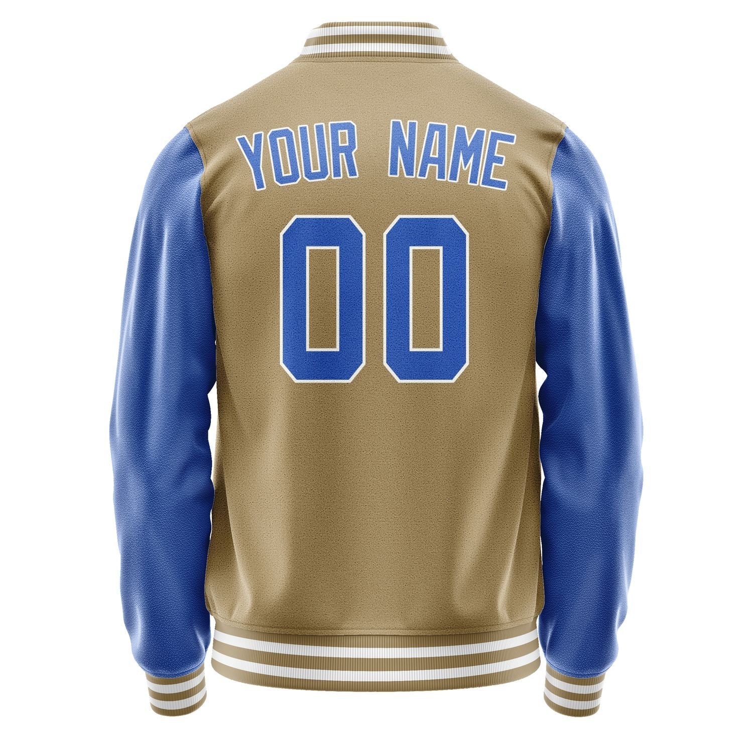 Custom Light Khaki Sky Blue Jacket JA2525092518B31809
