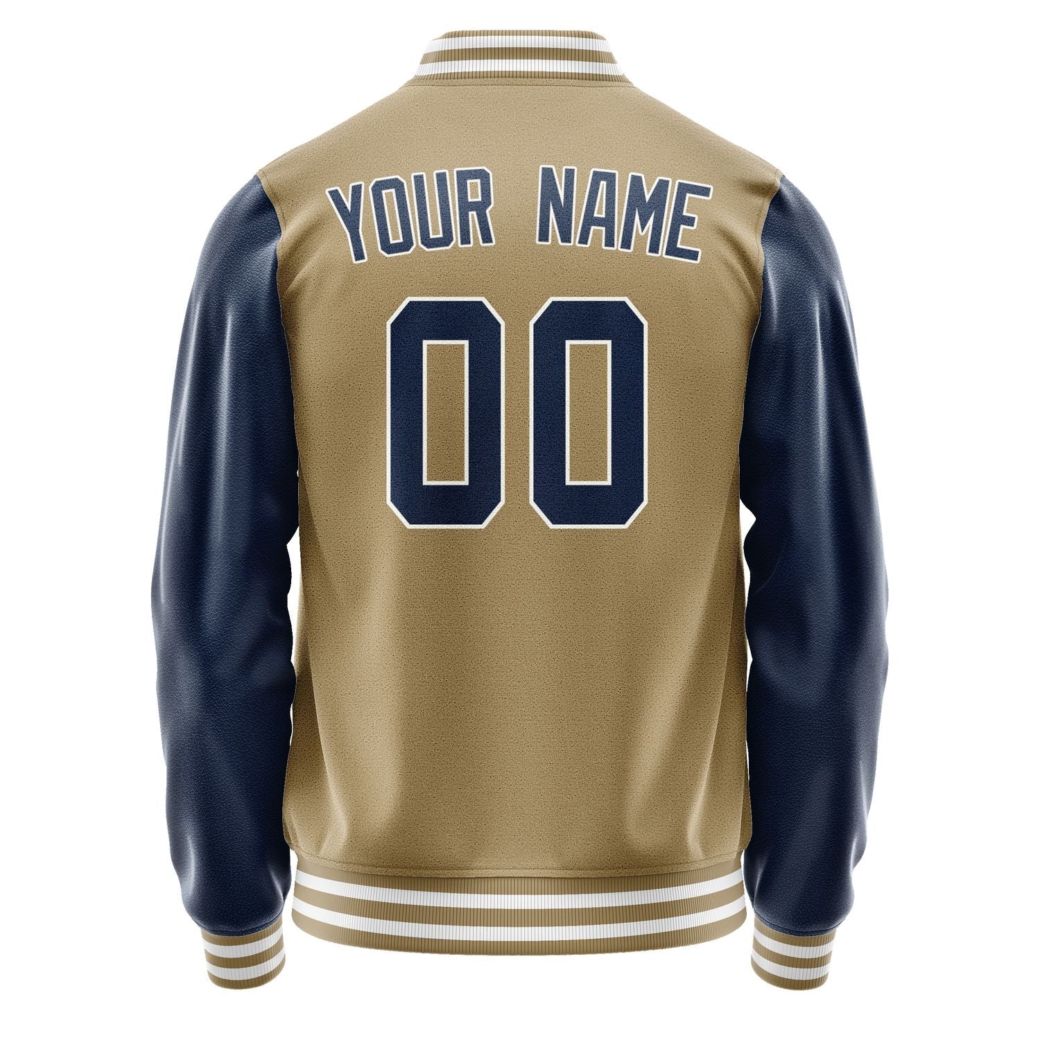 Custom Light Khaki Blue Jacket JA2525102518B31810