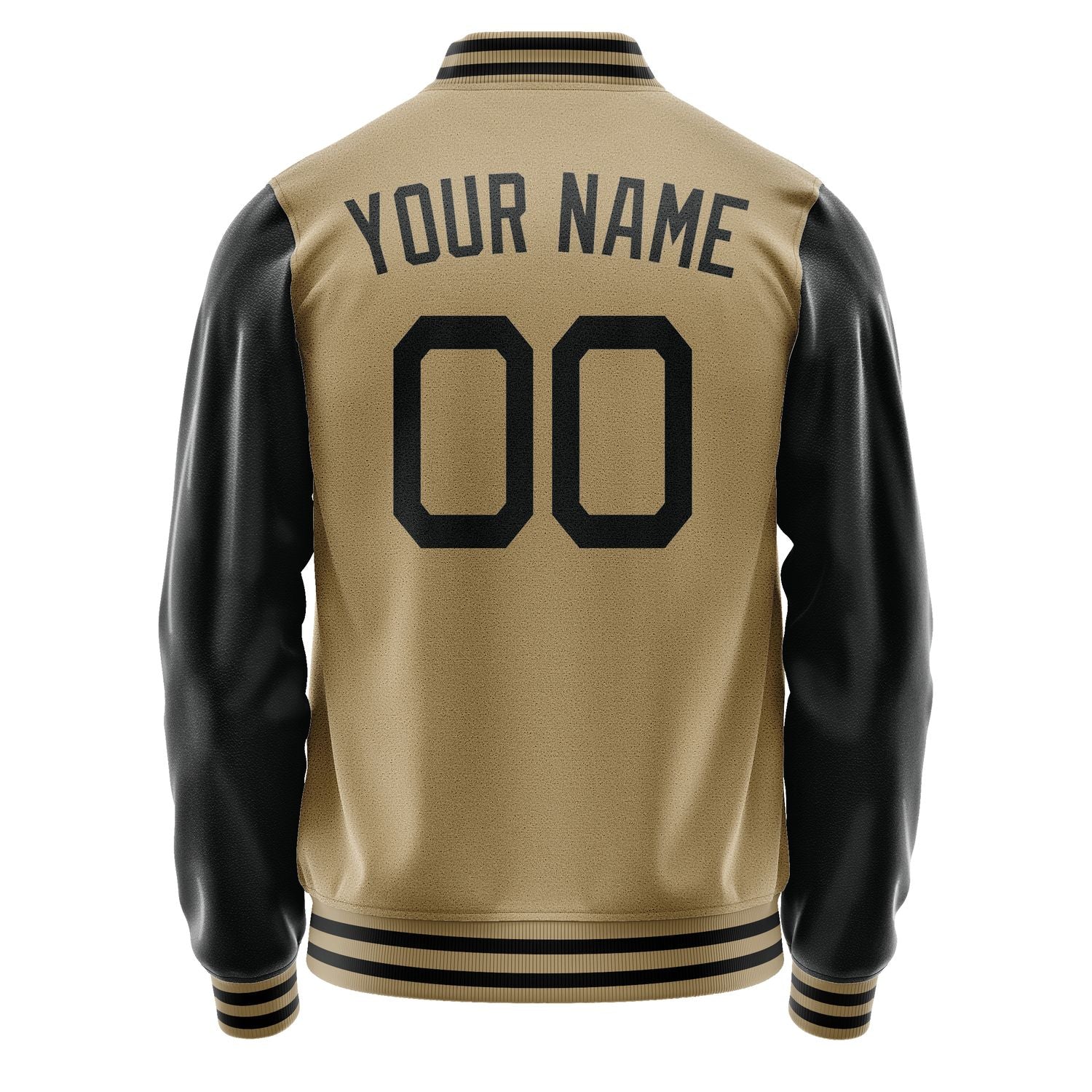Custom Light Khaki Black Jacket JA2525172517B21717