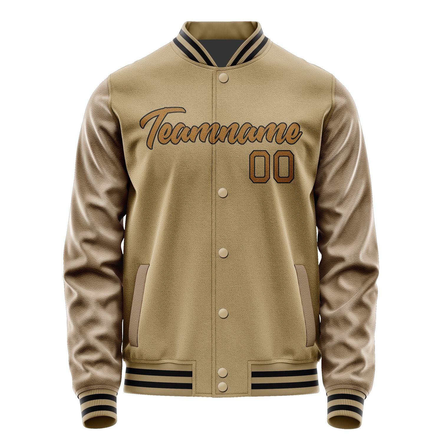 Custom Light Khaki Khaki Jacket JA2525222517B21722