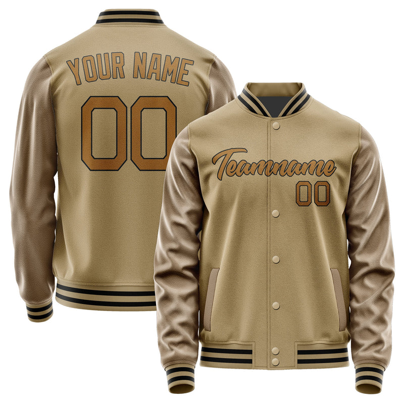 Custom Light Khaki Khaki Jacket JA2525222517B21722
