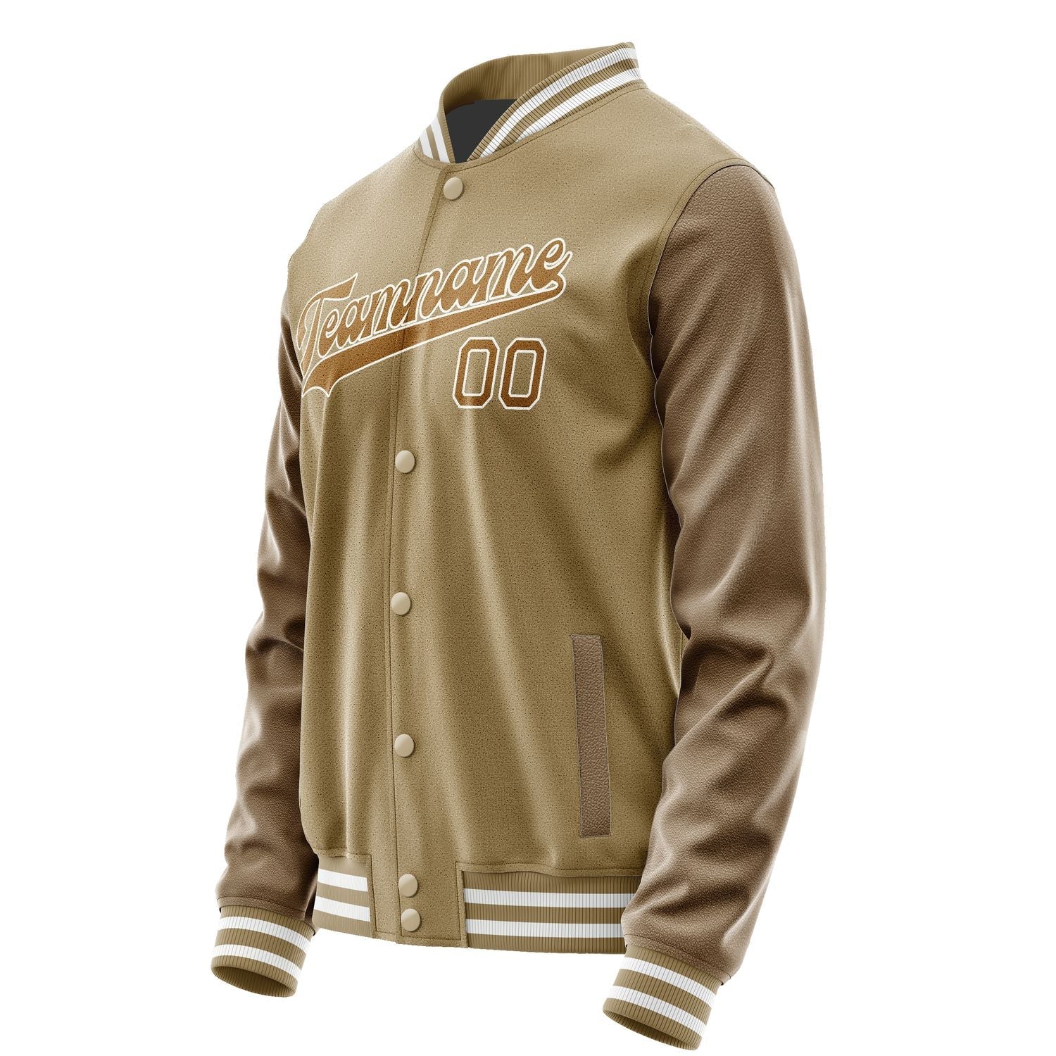 Custom Light Khaki Khaki Jacket JA2525222518B31822