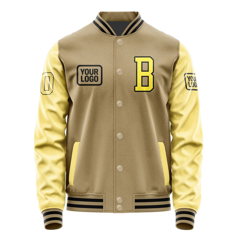 Custom Light Khaki Light Yellow Jacket JA252526251717262617