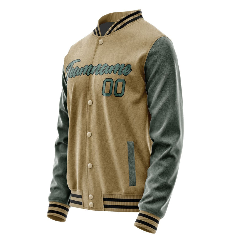 Custom Light Khaki Light Yellow Jacket JA2525262518B21826