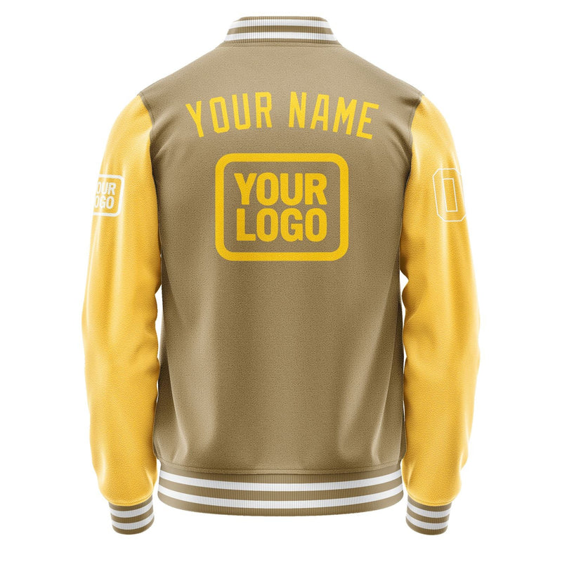 Custom Light Khaki Gold Jacket JA252530251818303018