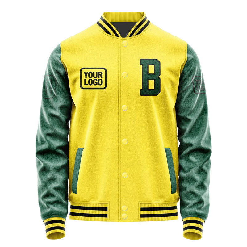 Custom Light Yellow Green Jacket JA262605261717050517