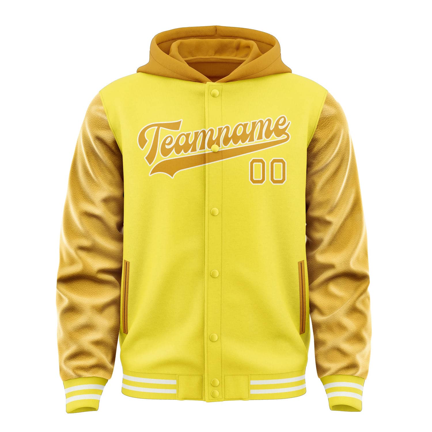 Veste jaune clair personnalisée