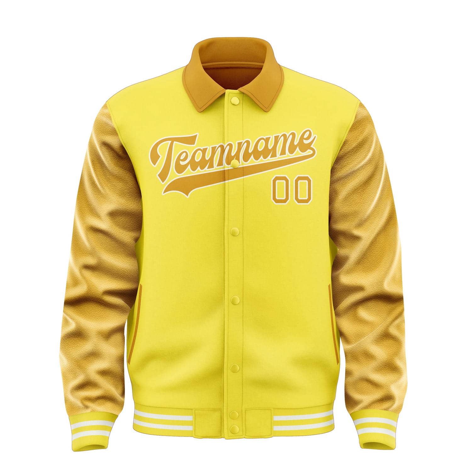 Veste jaune clair personnalisée