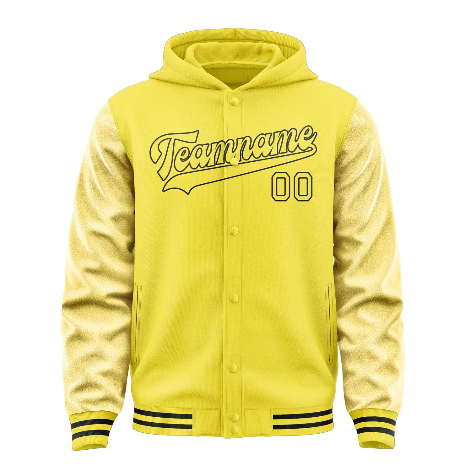 Veste jaune clair personnalisée