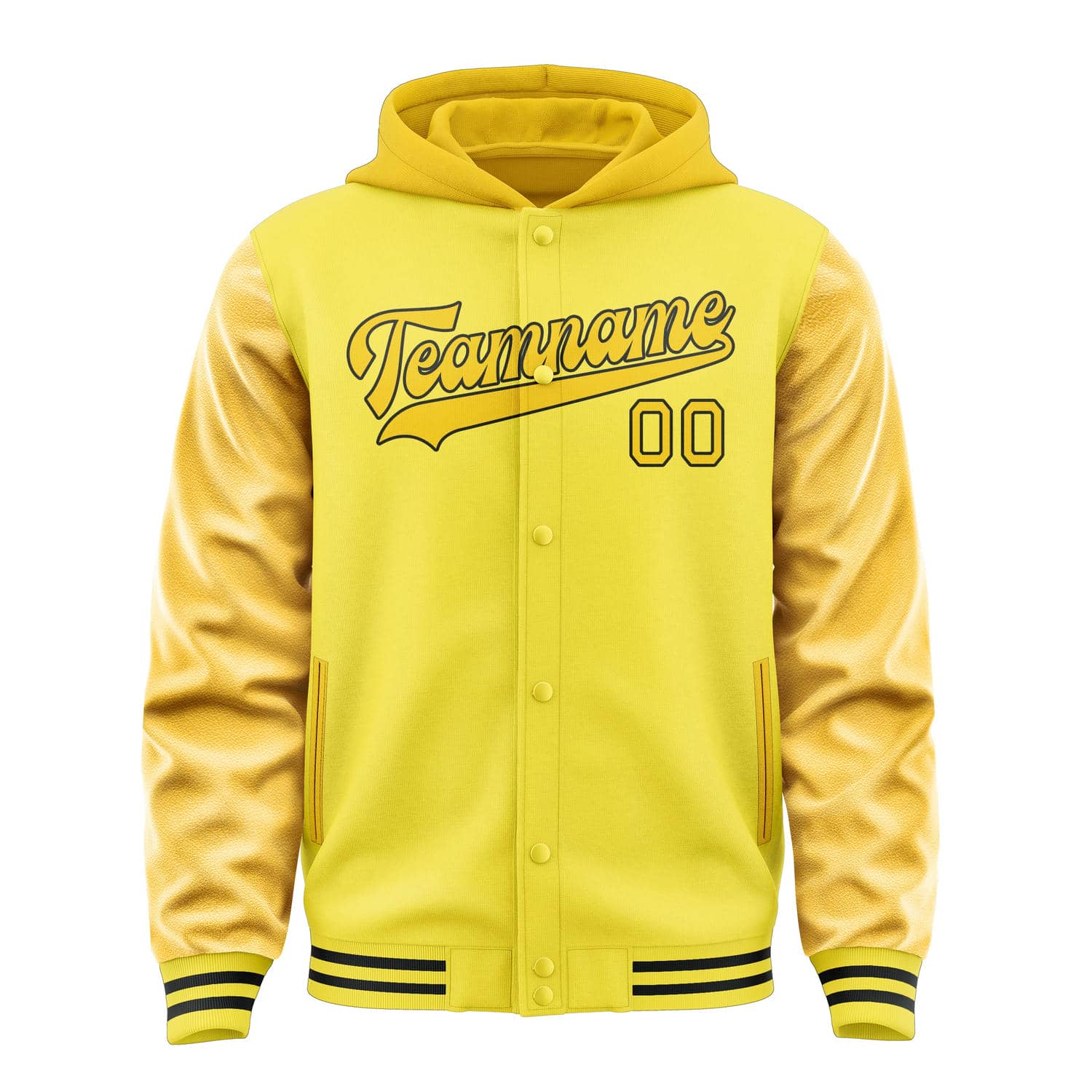 Veste personnalisée jaune or clair