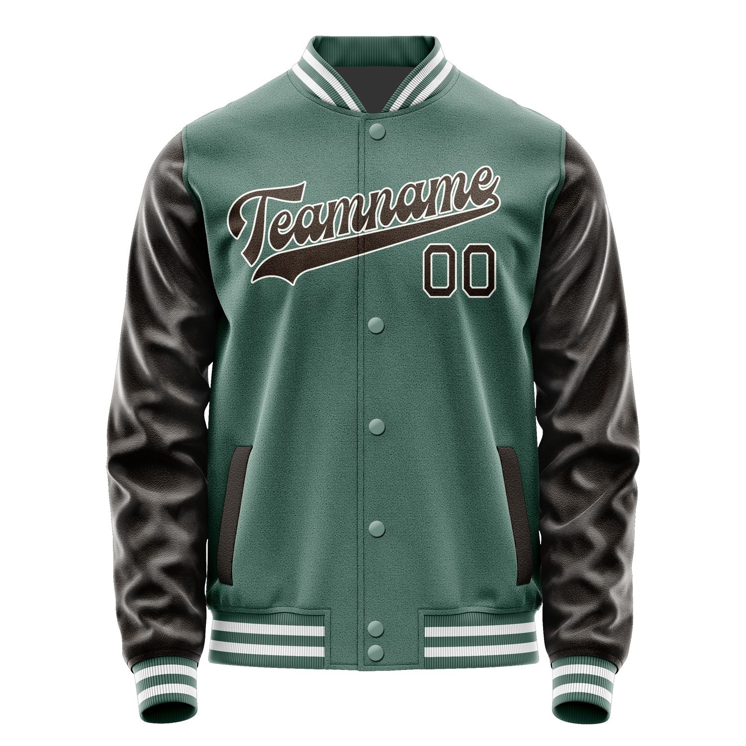 Custom Blue Green Brown Jacket JA2727012718B31801