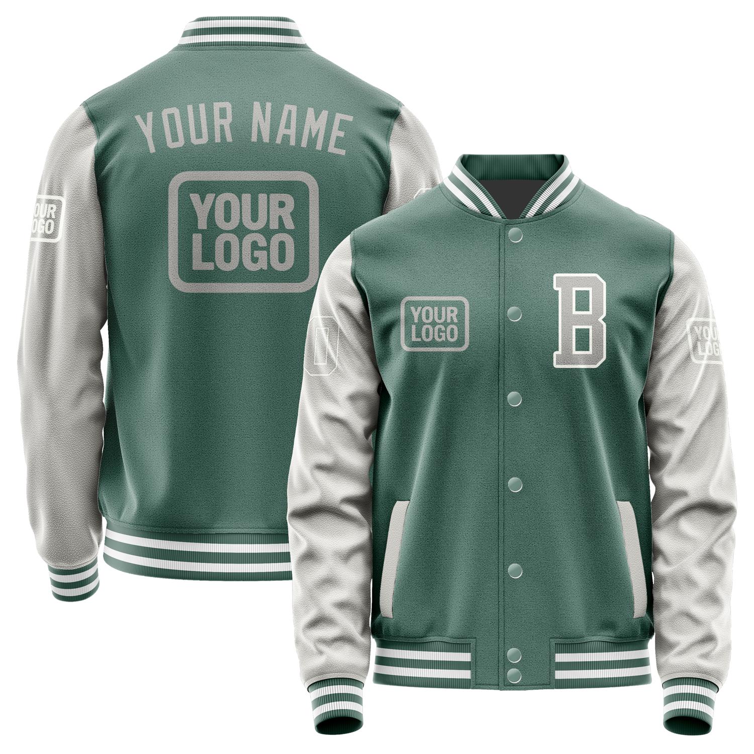 Custom Blue Green Gray Jacket JA272704271818040418