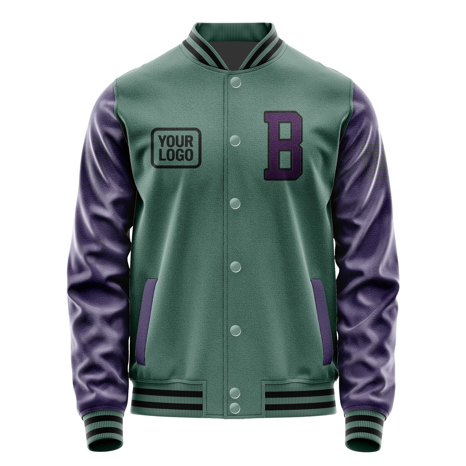 Custom Blue Green Purple Jacket JA272707271717070717
