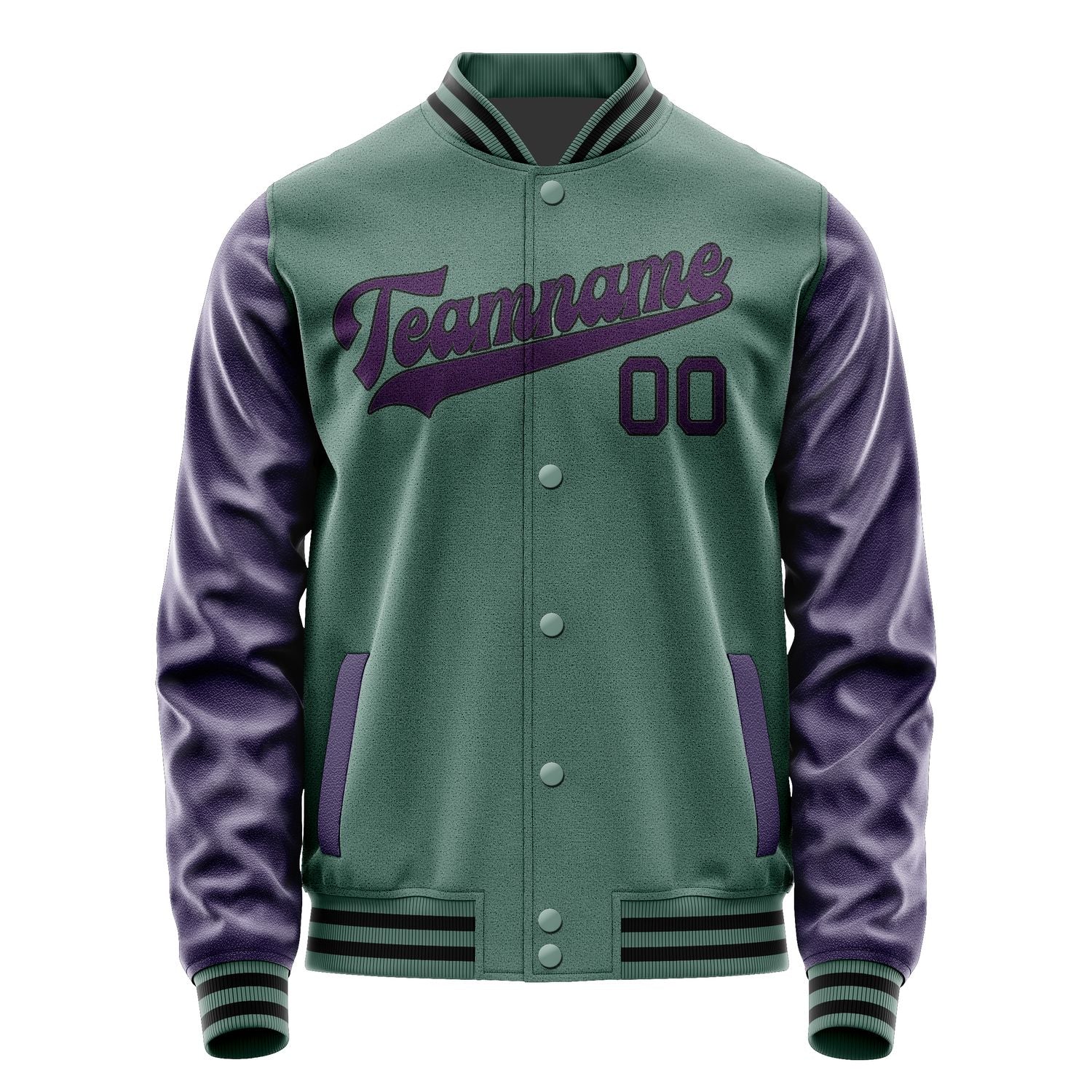 Custom Blue Green Purple Jacket JA2727072717B31707