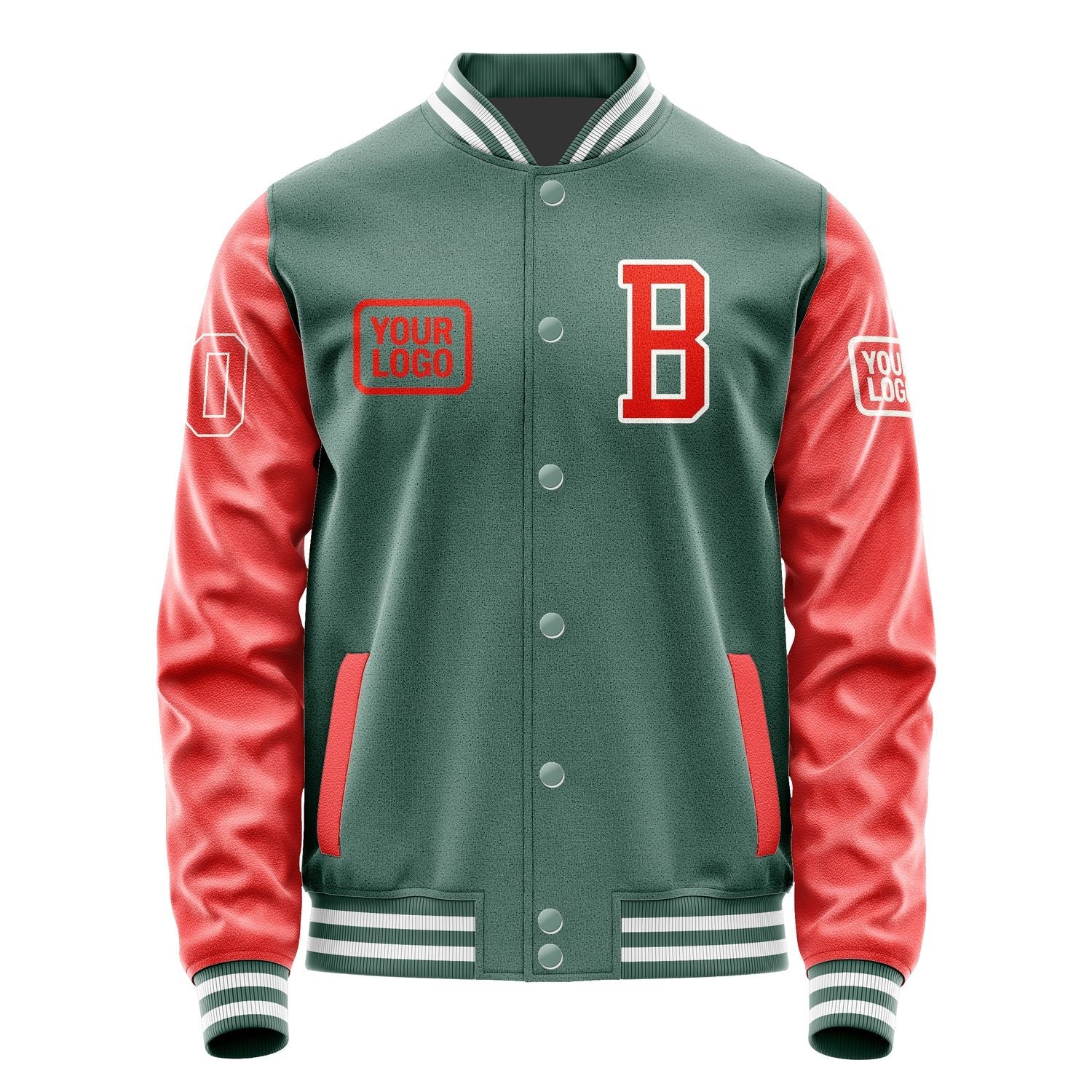 Custom Blue Green Orange Red Jacket JA272712271818121218