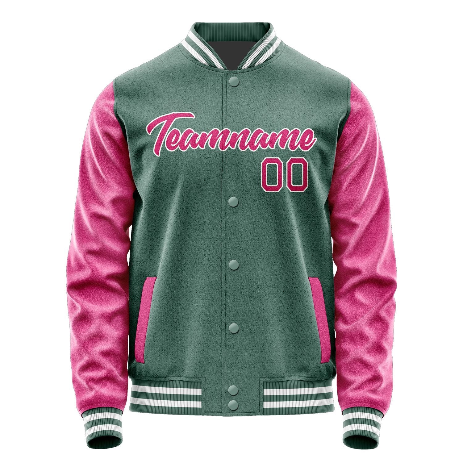 Custom Blue Green Pink Jacket JA2727132718B21813