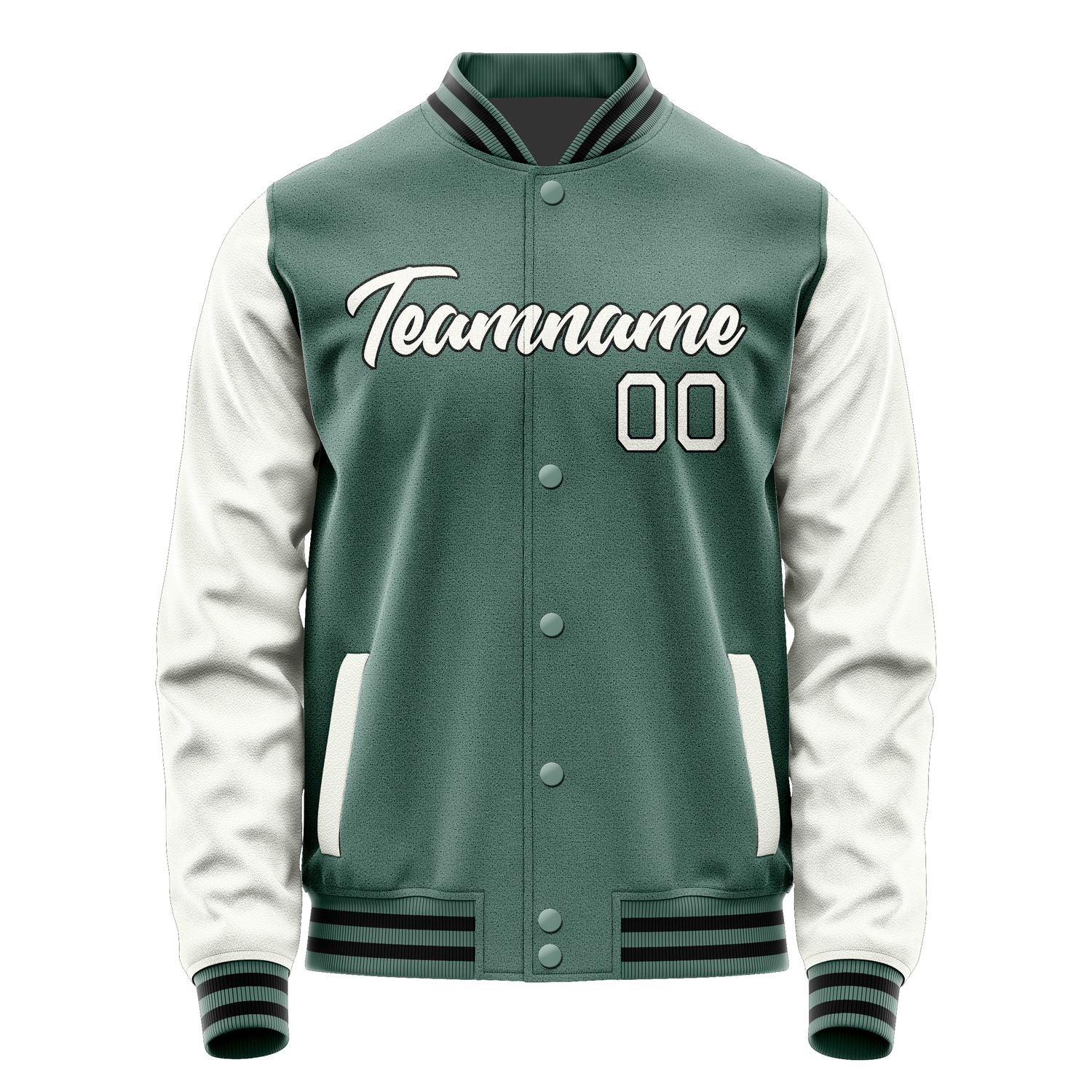 Custom Blue Green White Jacket JA2727182717B21718