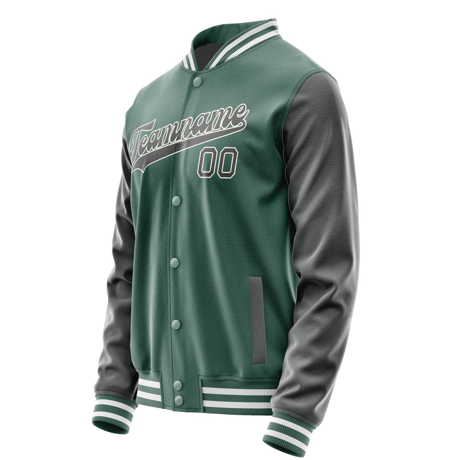 Custom Blue Green Dark Grey Jacket JA2727202718B31820