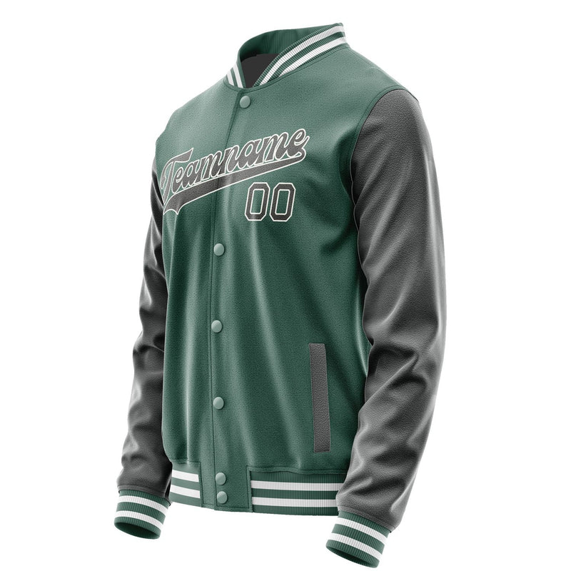 Custom Blue Green Dark Grey Jacket JA2727202718B31820