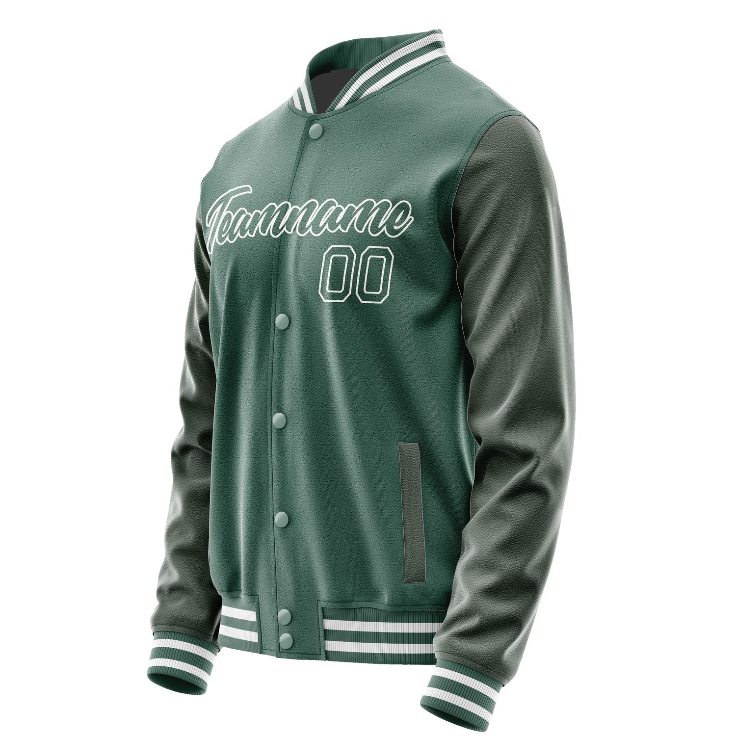 Custom Blue Green Blue Green Jacket JA2727272718B21827