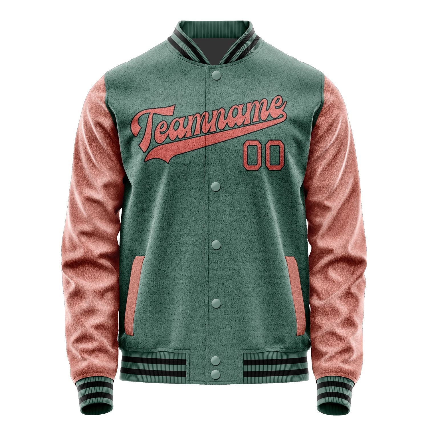 Custom Blue Green Copper Rose Jacket JA2727292717B31729