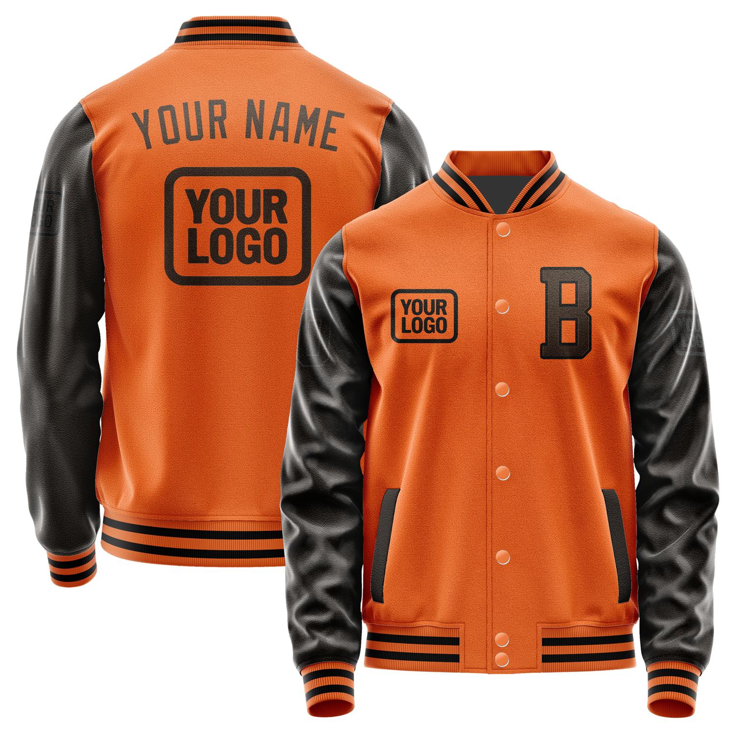 Custom Orange Brown Jacket JA282801281717010117